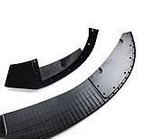 Накладка переднього бамперу BMW F32 F33 F36 M Performance чорний глянець (губа, спліттер), фото 5