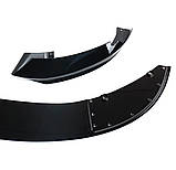 Накладка переднього бамперу BMW F32 F33 F36 M Performance чорний глянець (губа, спліттер), фото 4