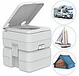 ТУРИСТИЧНИЙ ТУАЛЕТ з двома баками SEAFLO  20л  SFPT-20-01, фото 2