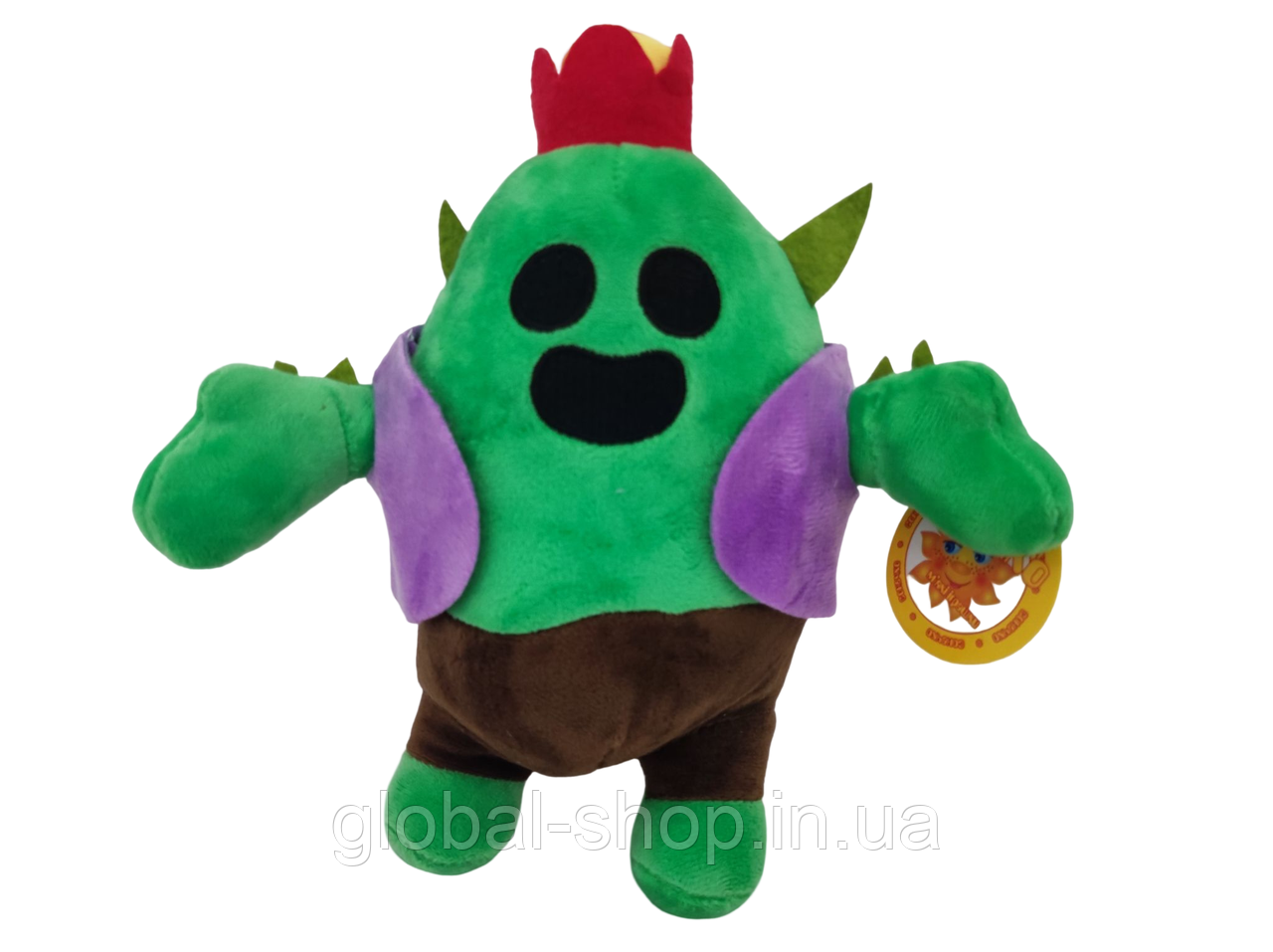М'яка іграшка герой Spike Спайк кактус із гри Brawl Stars, 20 см