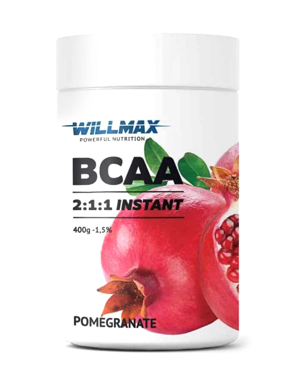 Амінокислоти БЦАА Willmax BCAA Instant 2:1:1 400 г зі смаком