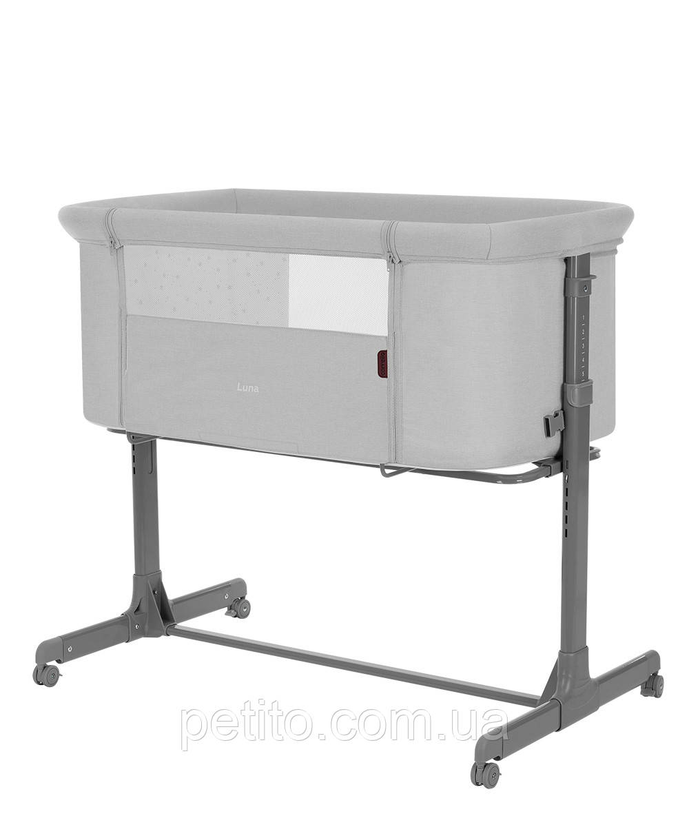 Дитяче ліжечко CARRELLO Luna CRL-16501 Carbon Grey /1/, фото 1