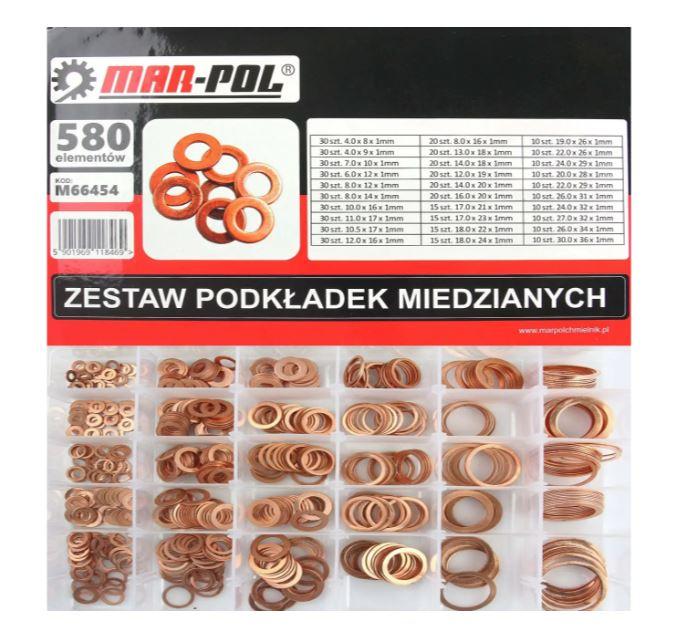 Комплект мідних шайб 580EL Mar-Pol M66454