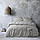 Постільна білизна Lotus Home Washed cotton - Solid light antracite євро, фото 3
