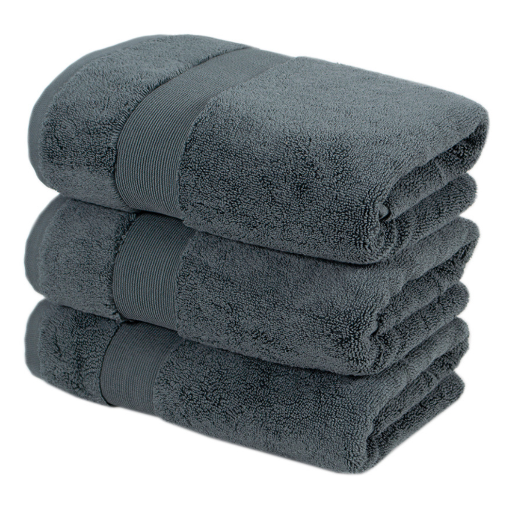 Рушник махровий Gold Premium Serenity денім 90*150 800 г/м2