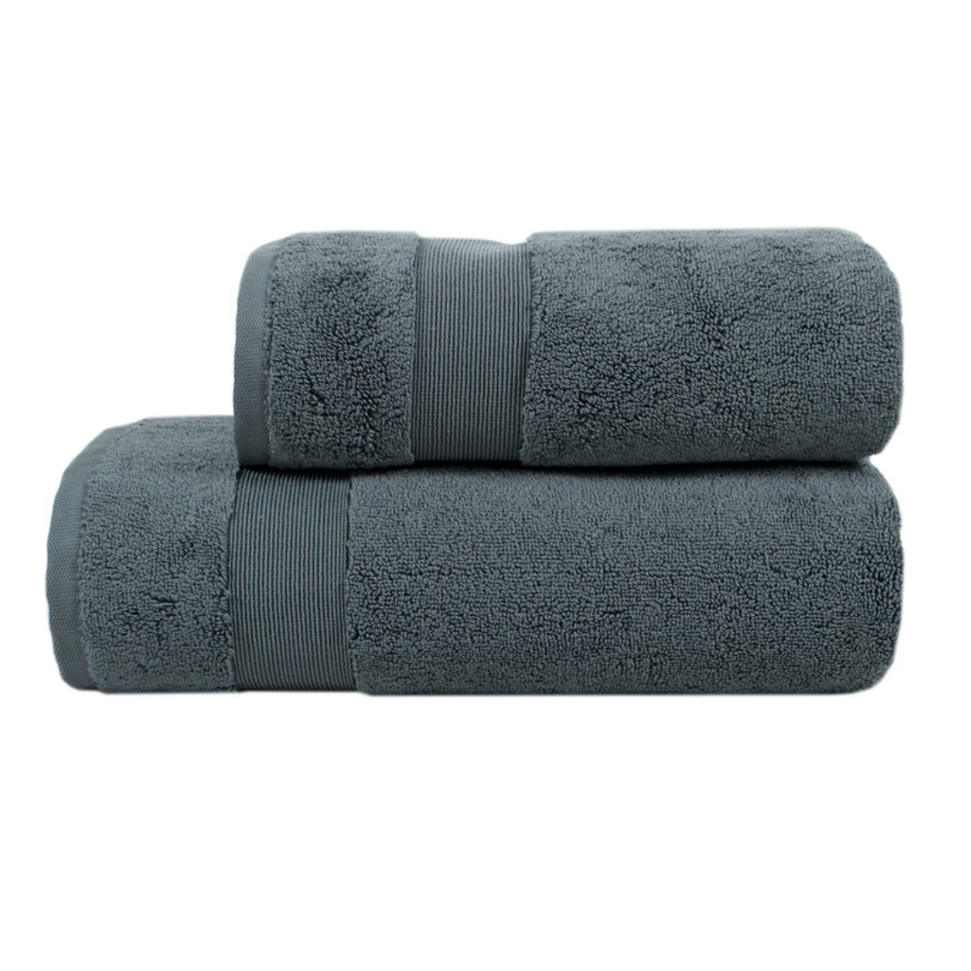 Набір рушників махрових Gold Premium Serenity денім 50*90+90*150 см 800 г/м2