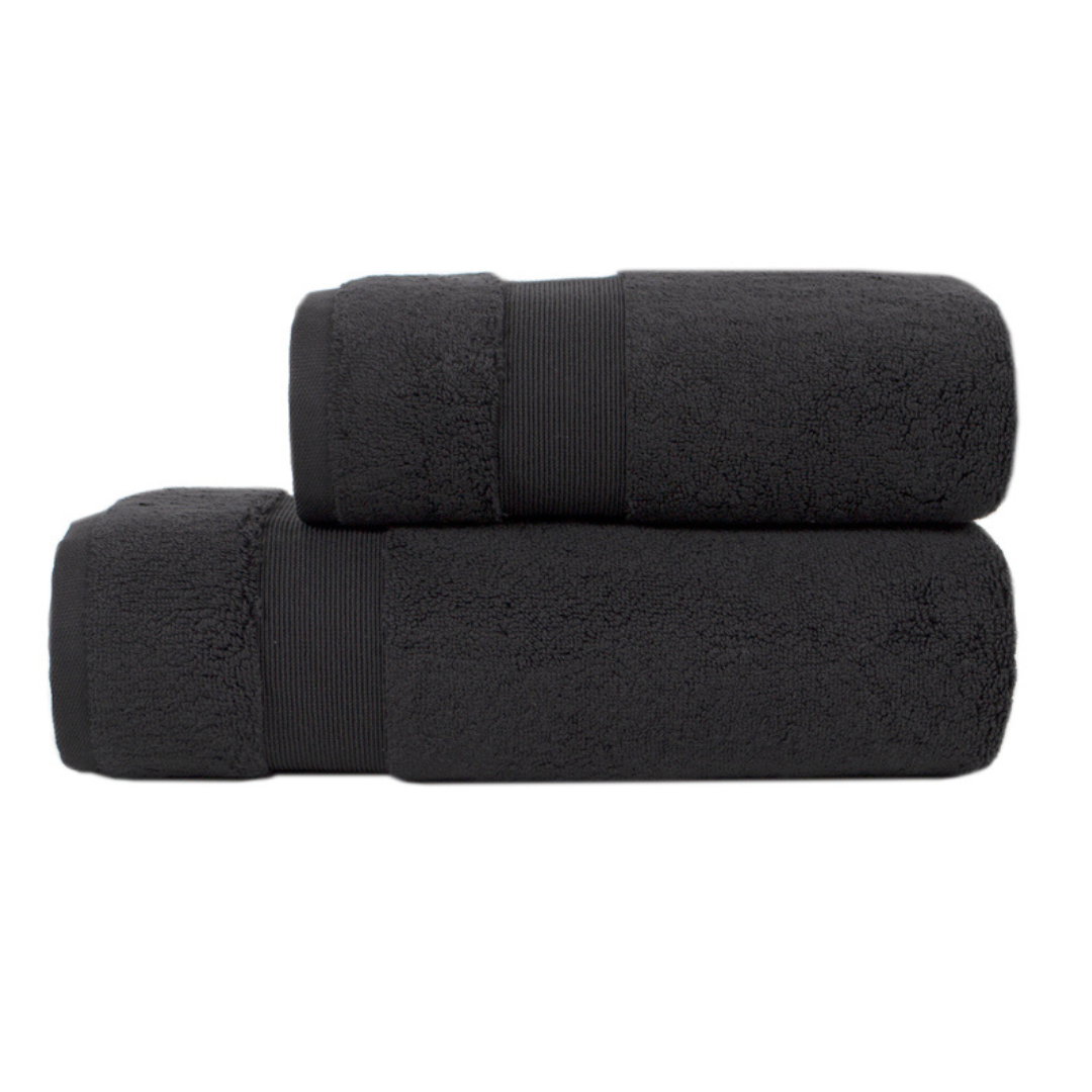Набір рушників махрових Gold Premium Serenity чорний 50*90+90*150 см 800 г/м2