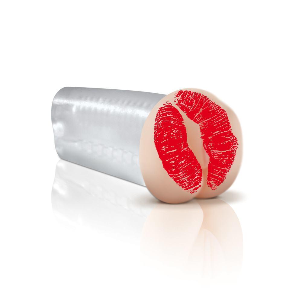 Реалістичний мастурбатор Pipedream Extreme Deluxe SeeThru вагіна, бежевий, 14 х 6.4 см, фото 1