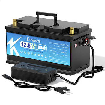 LiFePO4 12V/100Ah Акумулятор Kepworth для квартири, вдома, безперебійне живлення при відключенні світла