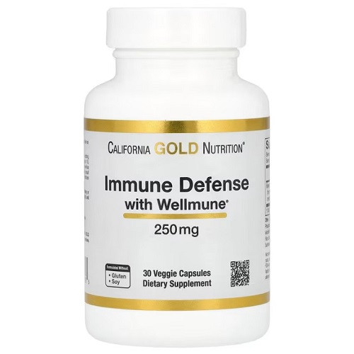 Імунний захист California Gold Nutrition Immune Defense with Wellmune 250 mg (30 капсул.)