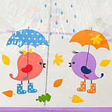 Прозорий дитячий парасольку Zest. Забарвлення Пташки, фото 4