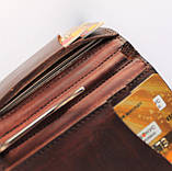 Шкіряний чоловічий зажим "Lalbero" коричневий, фото 4