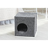 Будиночок для кота з повсті "Куб", фото 2