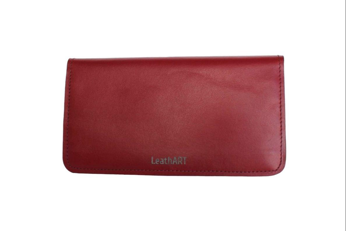 Жіночий шкіряний гаманець "Rojo" червоний, фото 1