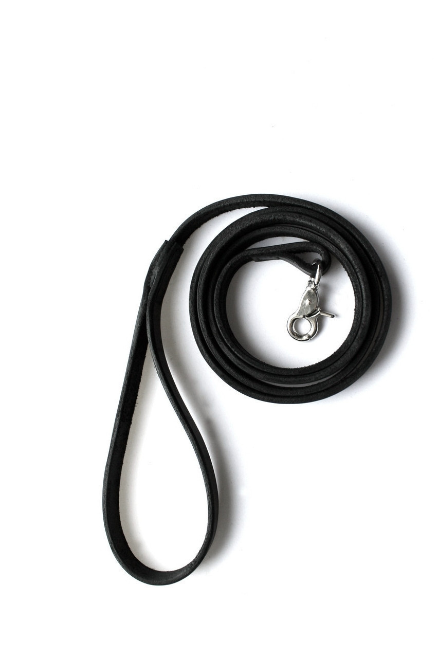Шкіряний поводок для собаки ручної роботи "Lockdog" довжина 1 м, фото 1
