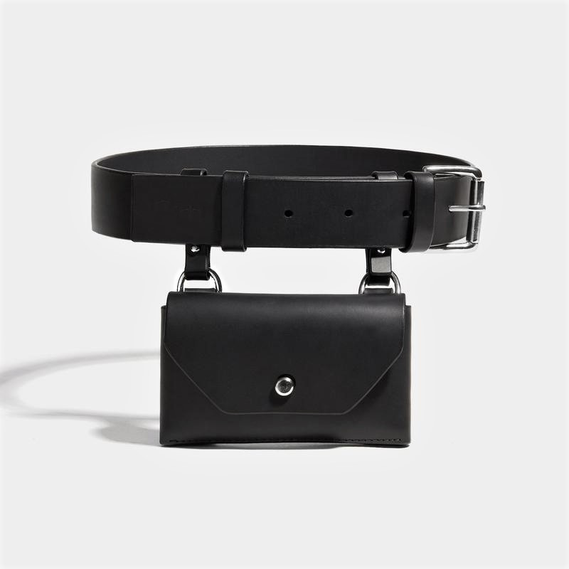 Женский кожаный ремень с подвесным карманом "Novità", фото 1