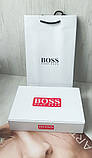 Чоловічий подарунковий набір ремінь + дві пряжки BOSS, фото 3