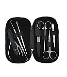 Компактний шкіряний чохол для манікюрних інструментів LeathART колір пудра, фото 4