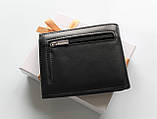 Чоловічий шкіряний гаманець Philipp Plein чорний, фото 4