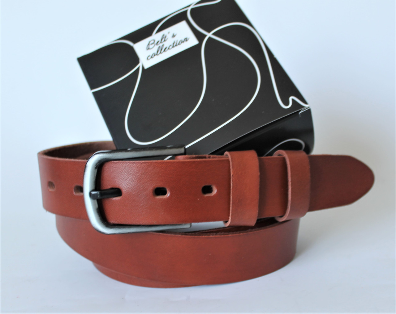 Жіночий шкіряний ремінь "Aspide" коричневий, фото 1