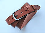 Жіночий шкіряний ремінь "Aspide" коричневий, фото 2