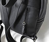 Жіночий шкіряний рюкзак міський "Pesca" чорний, фото 8
