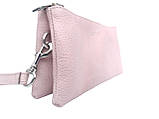 Жіноча шкіряна косметичка "Bolsa" колір пудра, фото 2