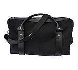 Стильна дорожня сумка "Nylon" кордура+натуральна шкіра, фото 2