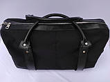 Стильна дорожня сумка "Nylon" кордура+натуральна шкіра, фото 5