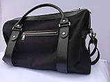 Стильна дорожня сумка "Nylon" кордура+натуральна шкіра, фото 6