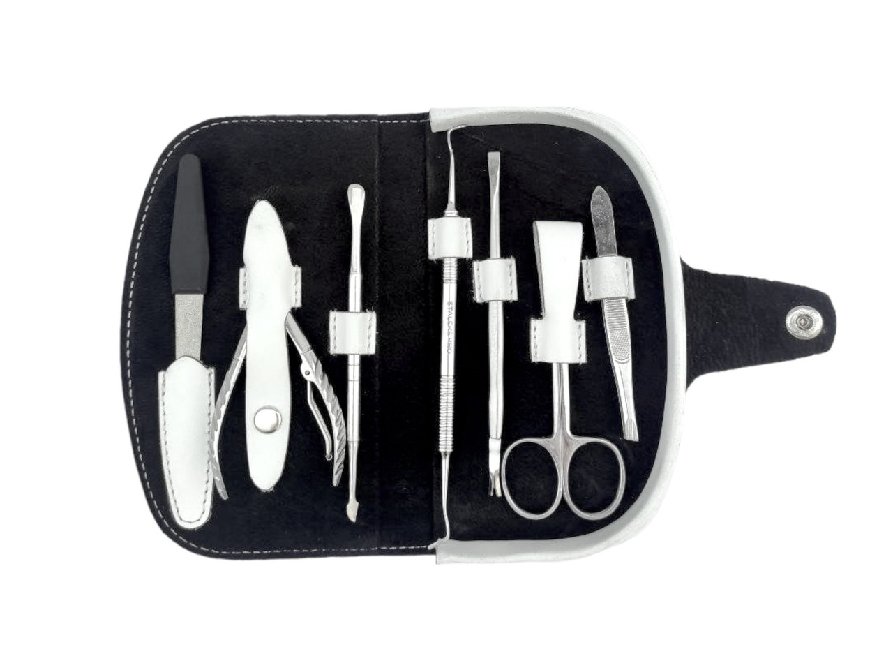 Футляр для манікюрних інструментів LeathART білий, фото 1