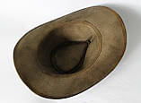 Ковбойський шкіряний капелюх ручної роботи, фото 7