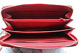 Жіночий шкіряний гаманець "Fuoco" червоний, фото 2