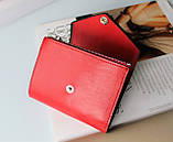 Жіночий шкіряний гаманець "Fragola" червоний, фото 5