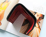 Жіночий шкіряний гаманець "Fragola" червоний, фото 9