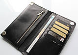 Чоловічий гаманець із натуральної шкіри "Nero" black, фото 6