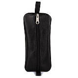 Шкіряний брелок для ключів чорний, фото 2