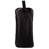 Шкіряний брелок для ключів чорний, фото 3