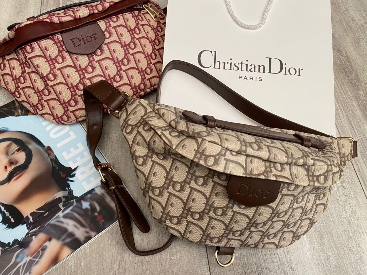 Сумка Dior Bumbag бежева, фото 1