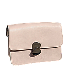 Жіноча шкіряна сумка "Saffiano" пудра, фото 8