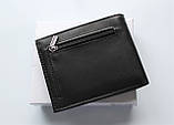 Чоловічий шкіряний гаманець Philipp Plein чорний, фото 3