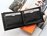 Чоловічий шкіряний гаманець LV чорний, фото 6