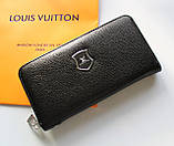 Жіночий гаманець Louis Vuitton чорний, фото 3
