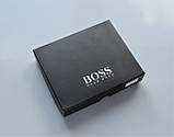 Мужской подарочный набор BOSS кошелек + ремень, фото 4
