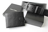Чоловічий подарунковий набір гаманець і ремінь Calvin Klein, фото 3
