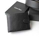 Чоловічий подарунковий набір гаманець і ремінь Calvin Klein, фото 4
