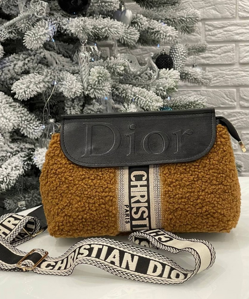 Жіноча сумка Dior Teddy brown, фото 1