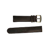 Шкіряний ремінець для чоловічого годинника темно-коричневий, фото 2