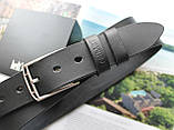 Жіночий шкіряний ремінь "LA" чорний, фото 3