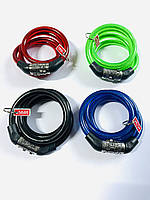 Протиугінний замок кодовий, тросовий 80 см.